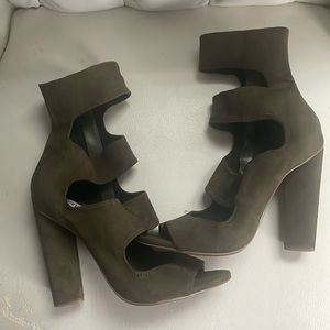 Steve Madden Tawnie Heel Women 7.5 Olive Green